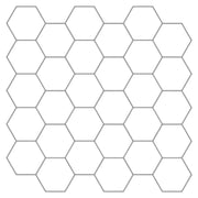 Heksagonska pločica 10 pcs Bijela siva 30 x 30 cm