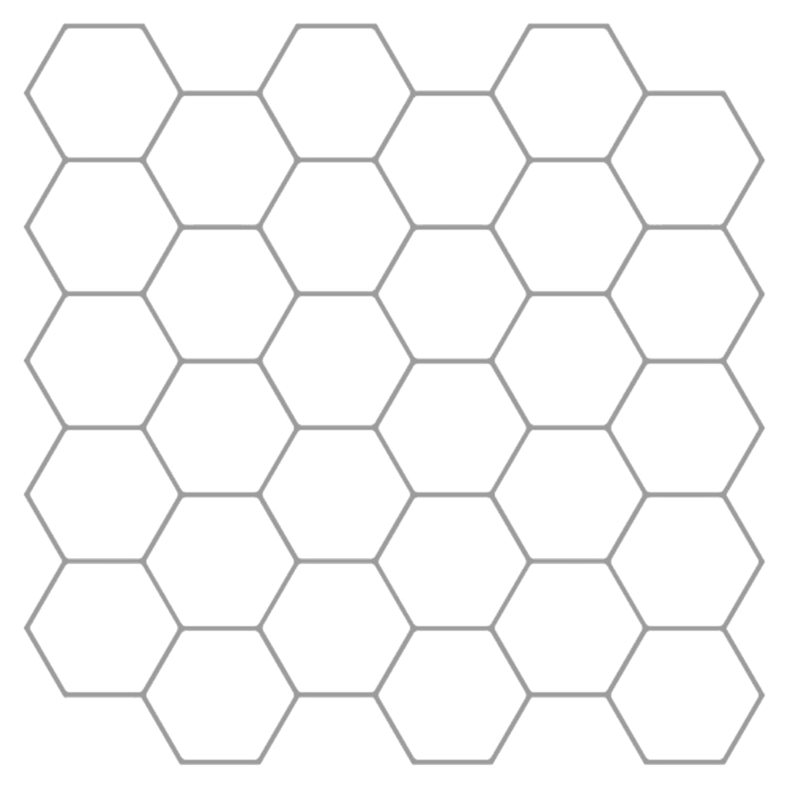 Heksagonska pločica 50 pcs Bijela siva 30 x 30 cm