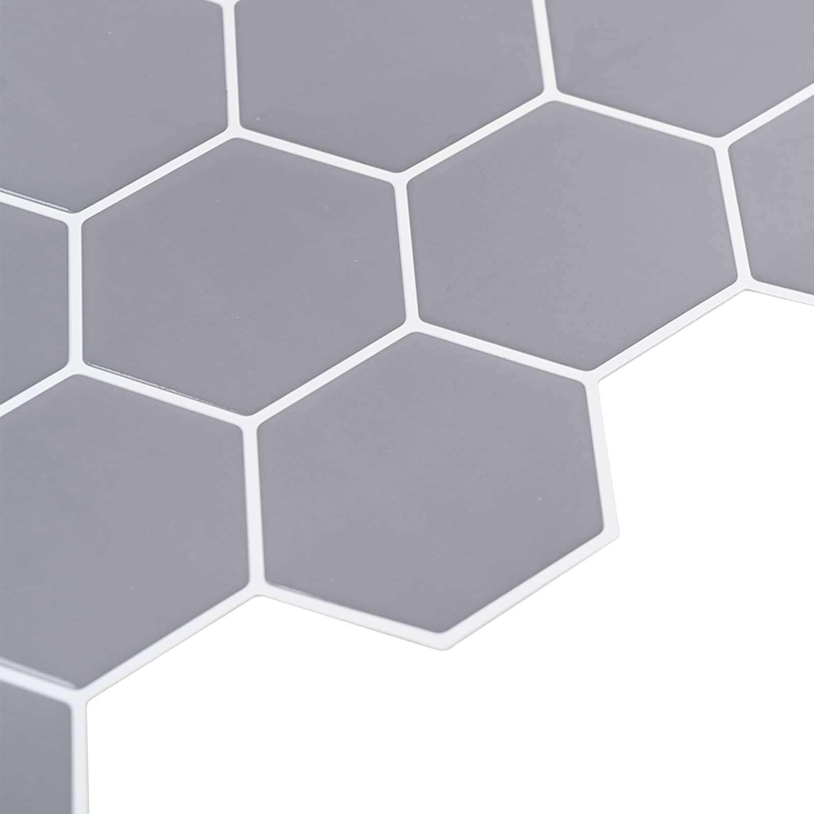 Heksagonska pločica 20 pcs Siva 30 x 30 cm Poliuretan i PET