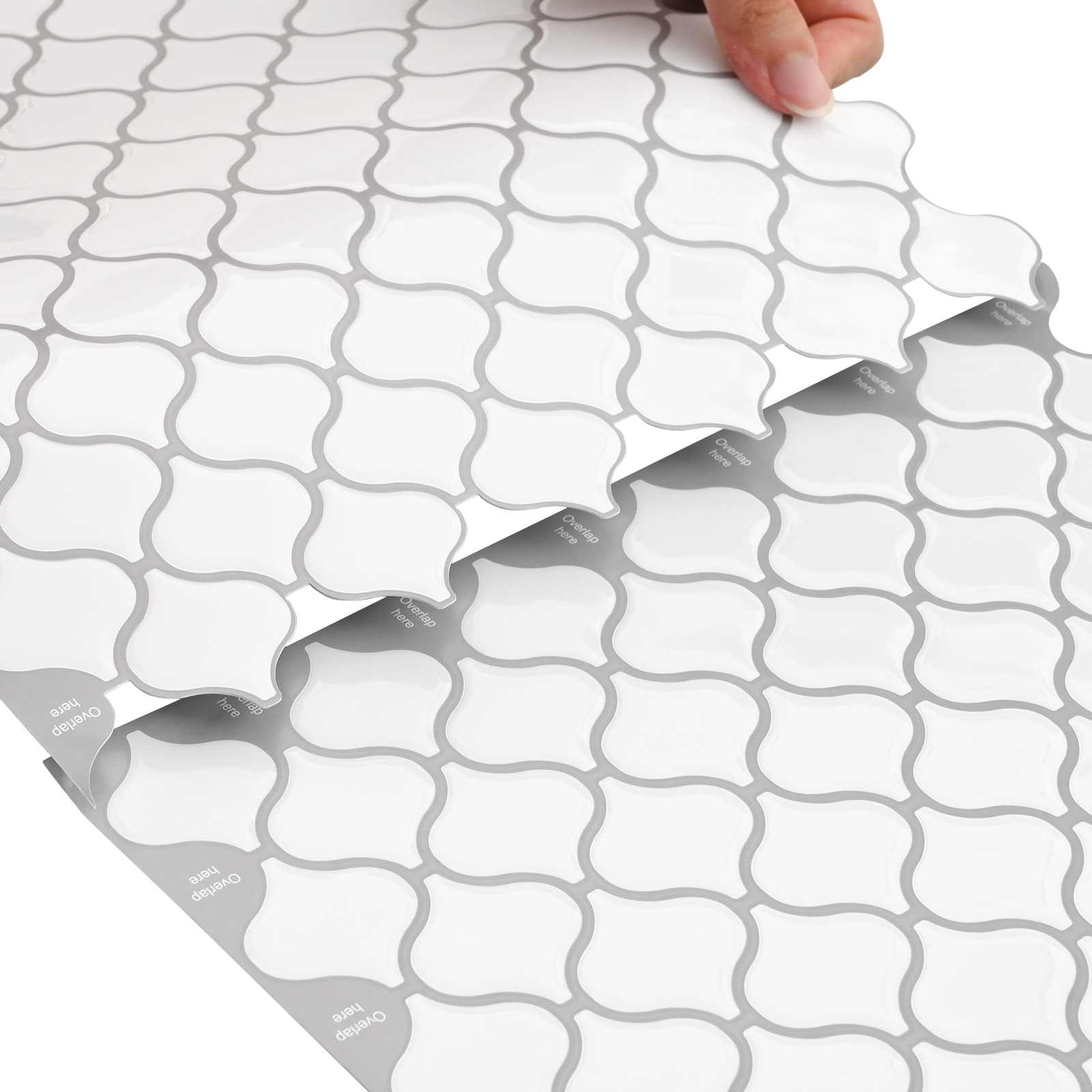 Lanturn ploča 10 pcs Bijela 27 x 27 cm Poliuretan i PET