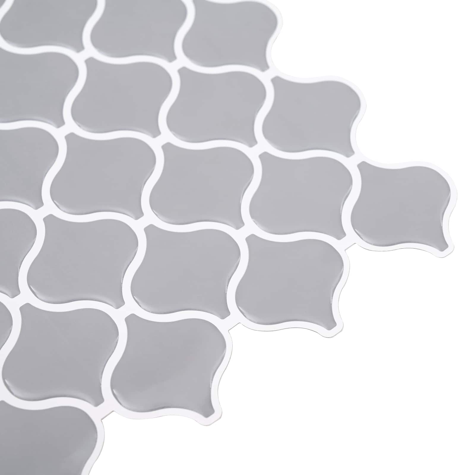 Lanturn ploča 10 pcs Siva 27 x 27 cm Poliuretan i PET