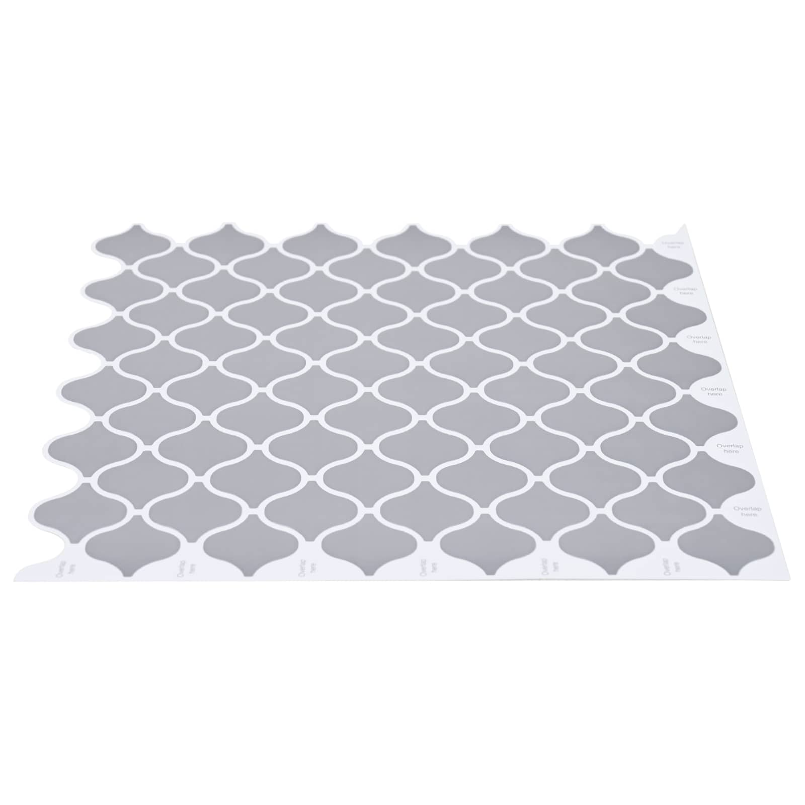Lanturn ploča 10 pcs Siva 27 x 27 cm Poliuretan i PET