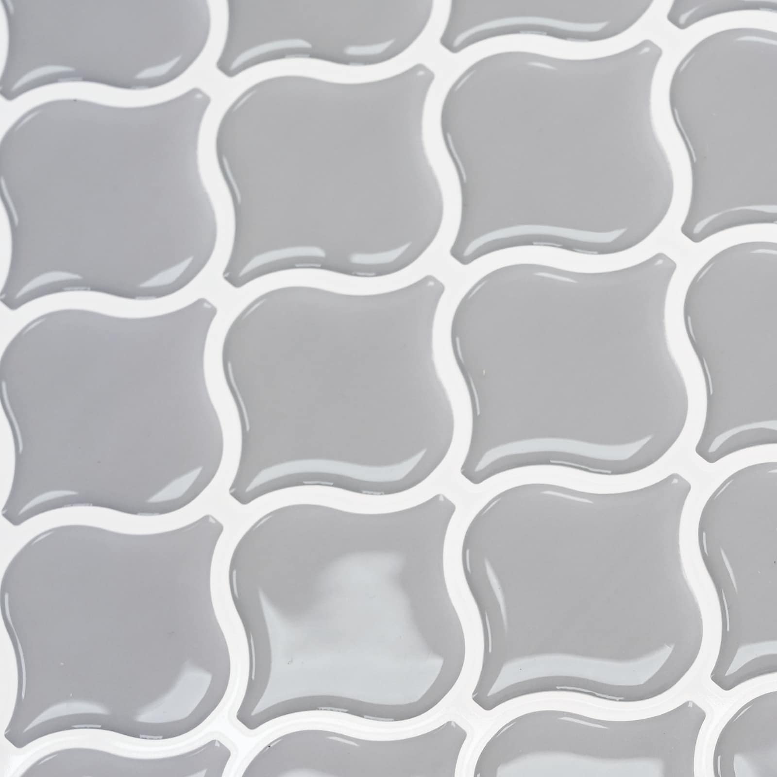 Lanturn ploča 20 pcs Siva 27 x 27 cm Poliuretan i PET