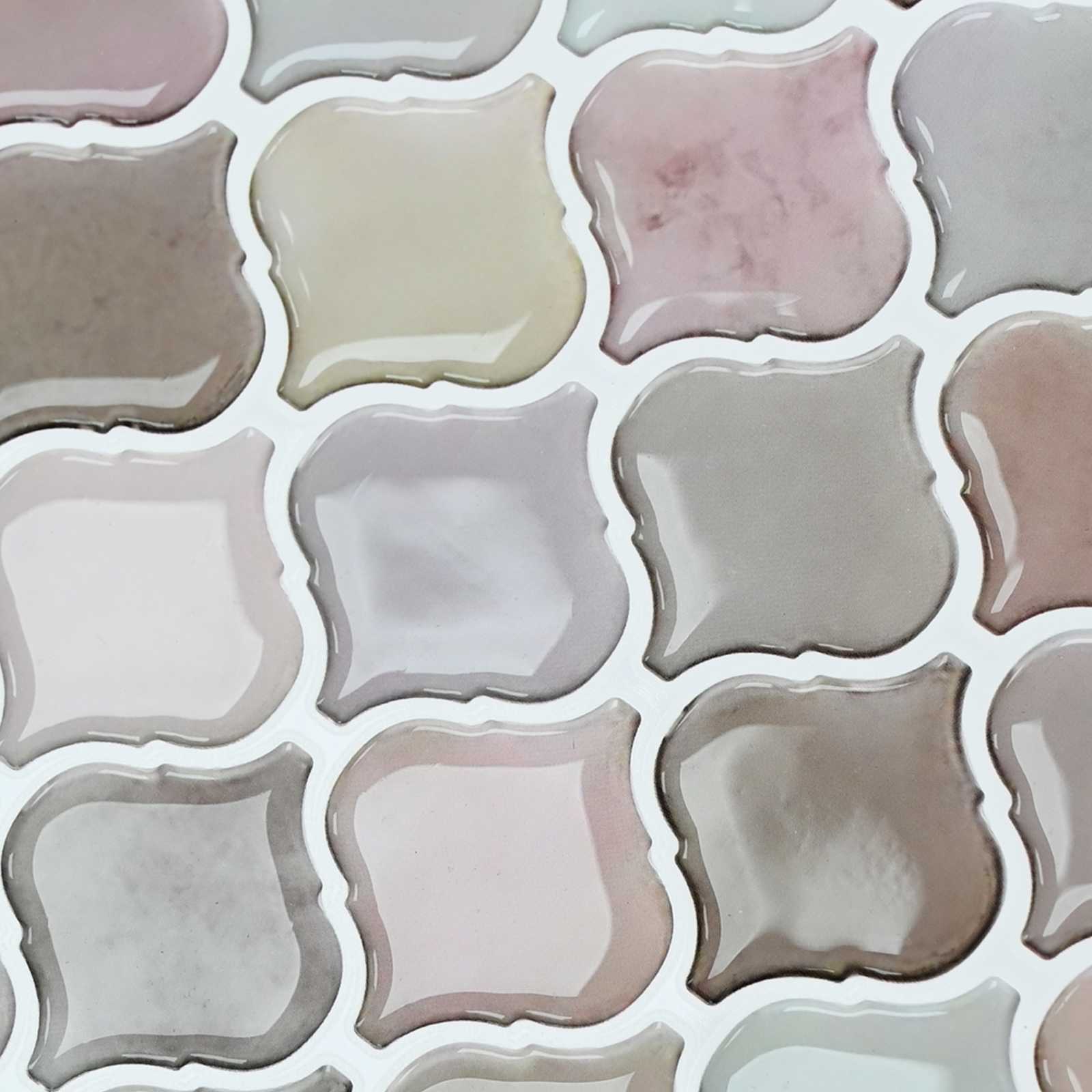 Lanturn ploča 20 pcs Bež 27 x 27 cm Poliuretan i PET