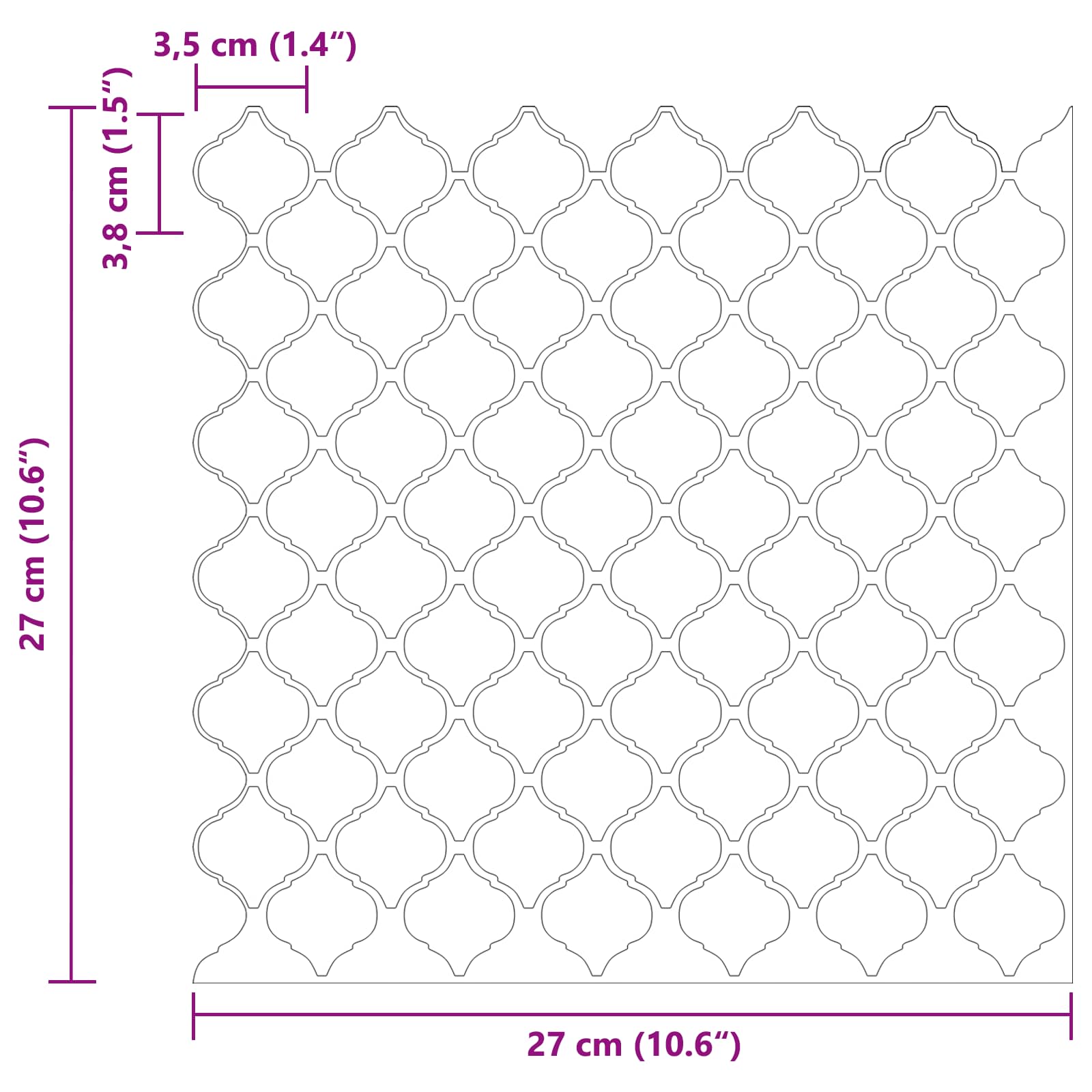 Lanturn ploča 20 pcs Bež 27 x 27 cm Poliuretan i PET