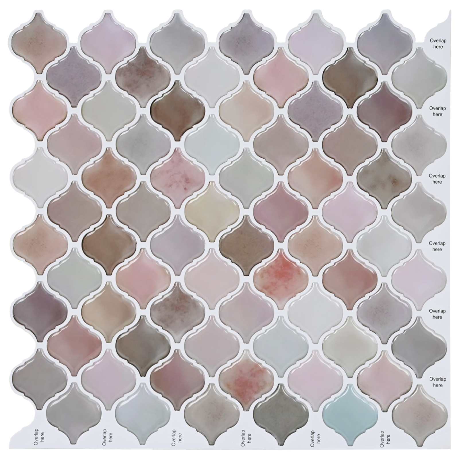 Lanturn ploča 50 pcs Bež 27 x 27 cm Poliuretan i PET
