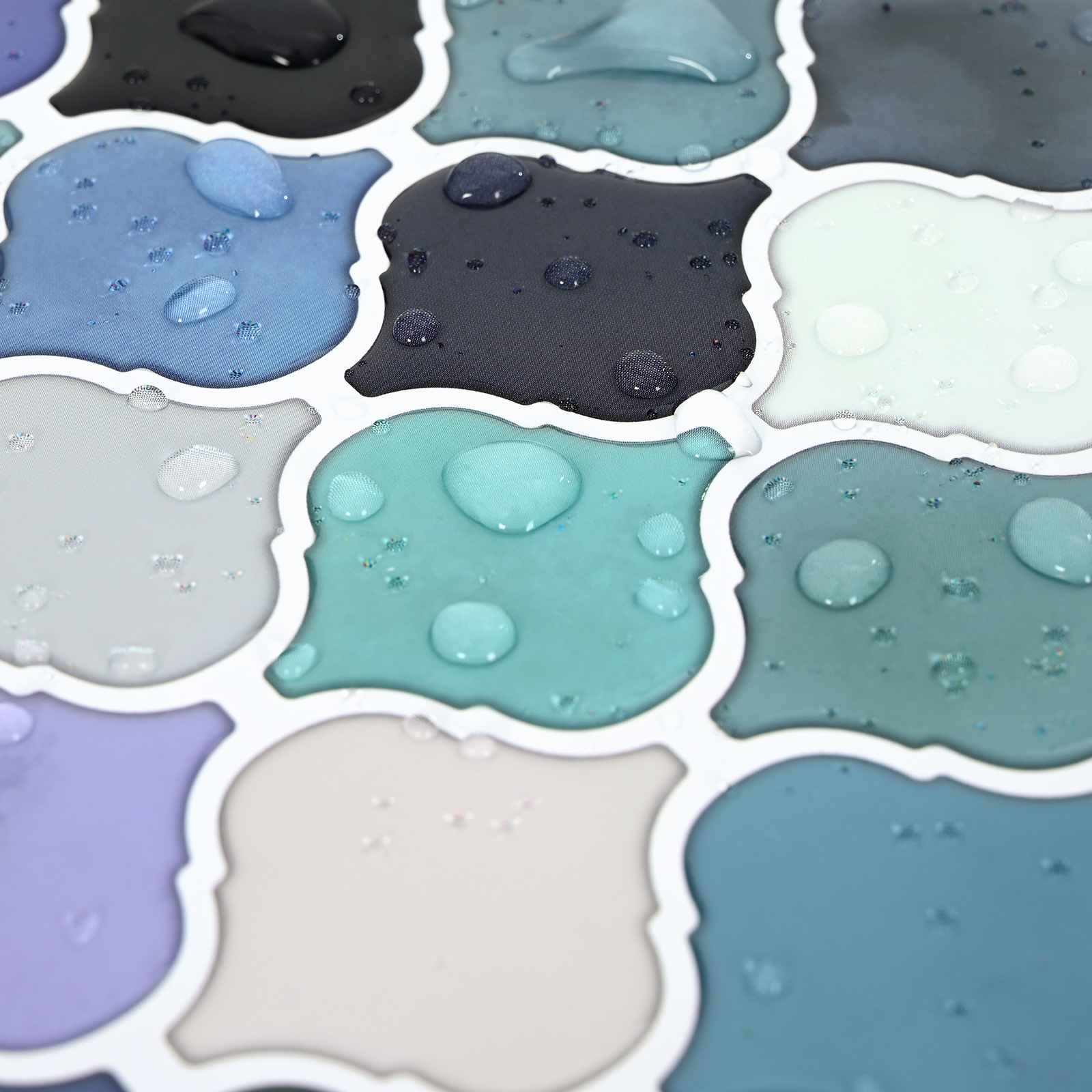 Lanturn ploča 10 pcs Plava Zelena 27 x 27 cm Poliuretan i PET