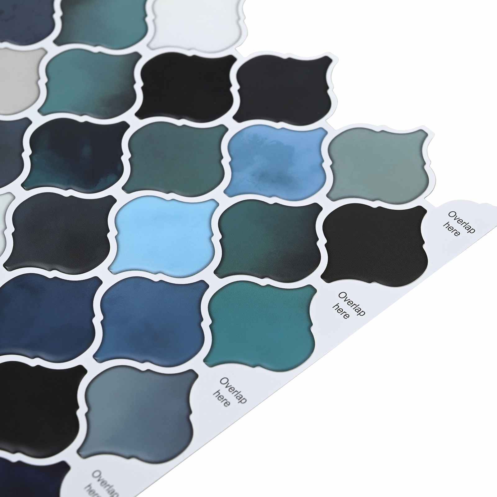 Lanturn ploča 20 pcs Plava Zelena 27 x 27 cm Poliuretan i PET