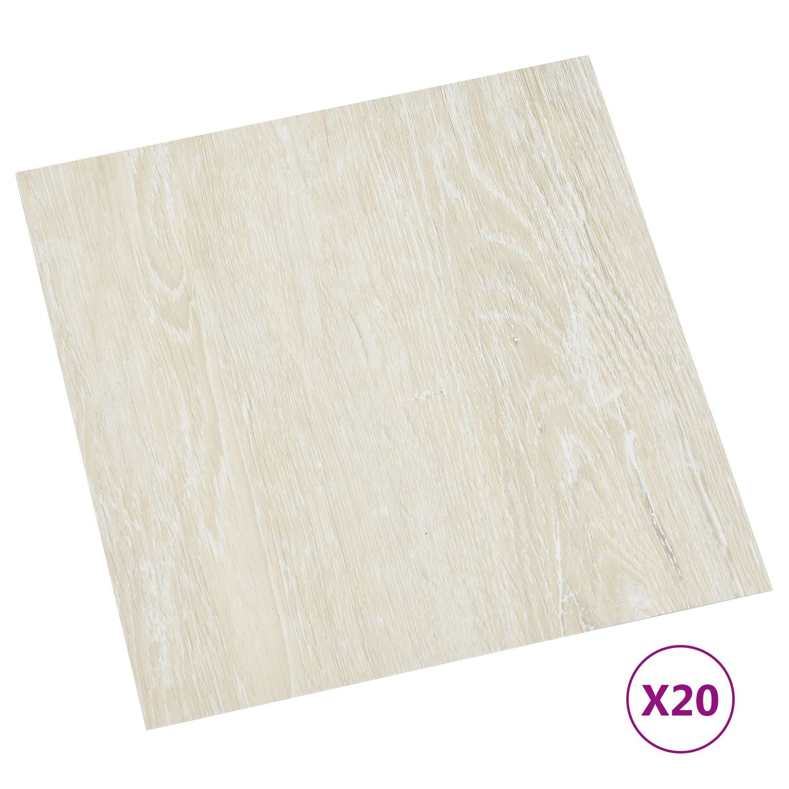 Samoljepljive Pločice za Pod 30,5 x 30,5 cm 20 pcs PVC Krem