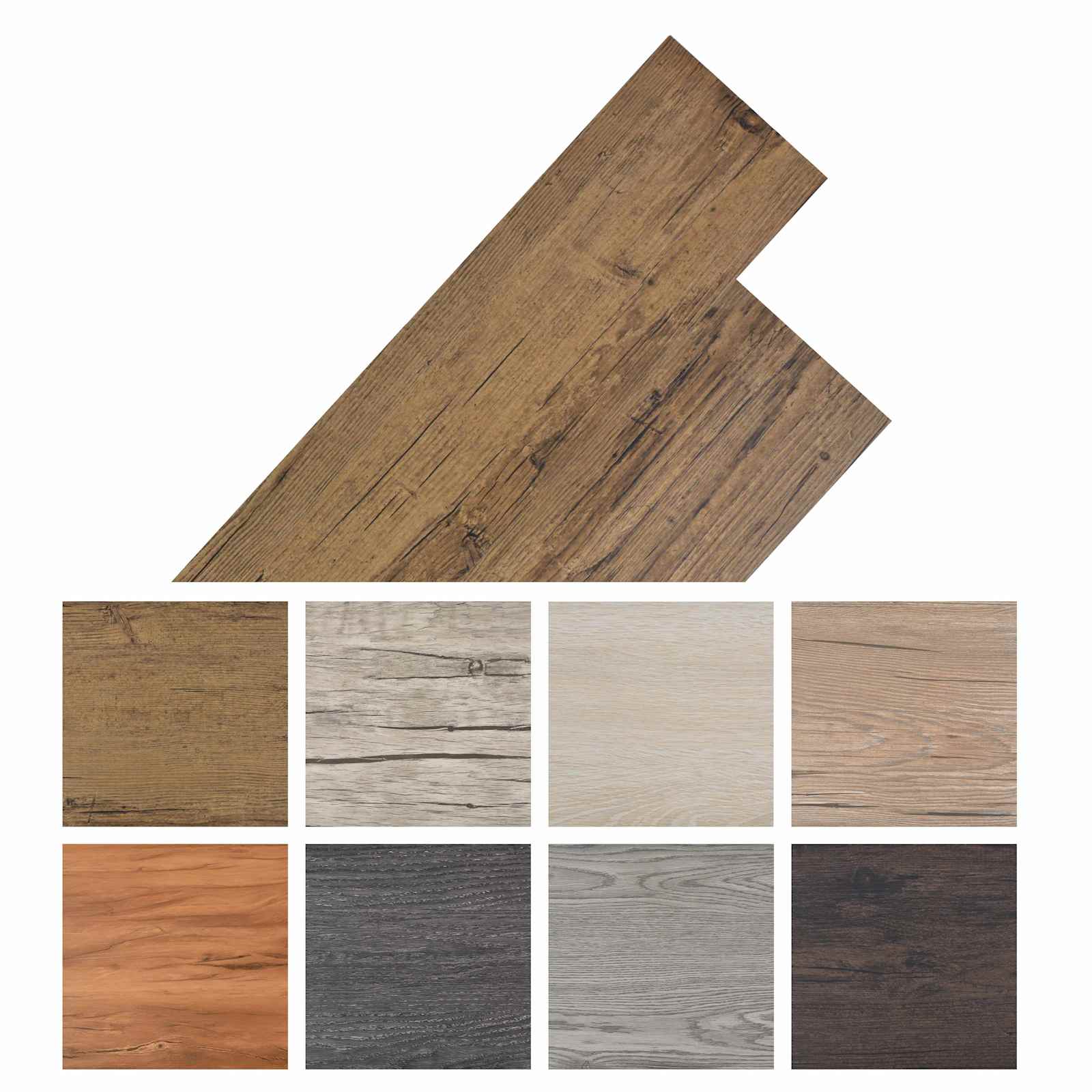 Samoljepljive PVC podne daske 30,5 x 61 cm 28 pcs PVC