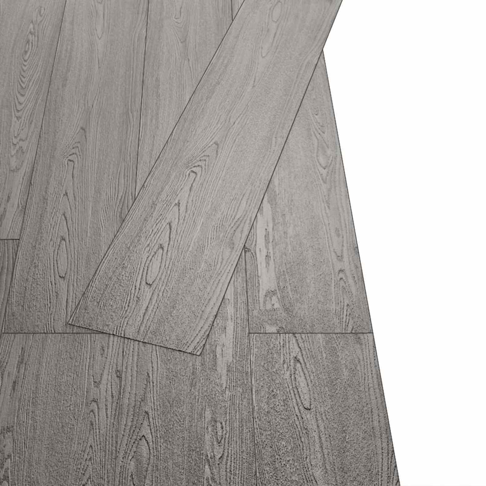 Samoljepljive PVC podne daske 30,5 x 61 cm 28 pcs PVC Tamnosiva