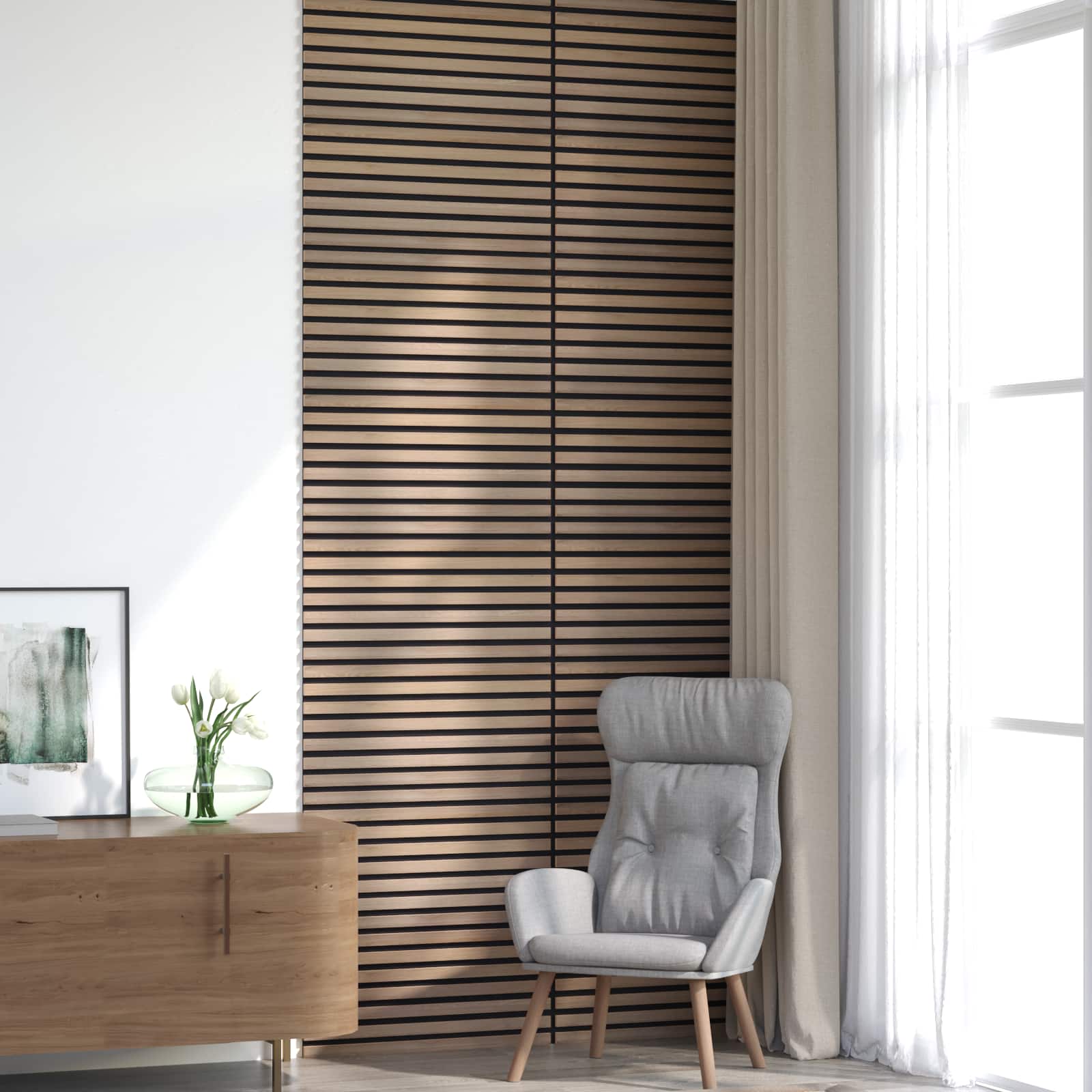 Zidne panele 8 pcs Smeđa 60,5 x 60 cm