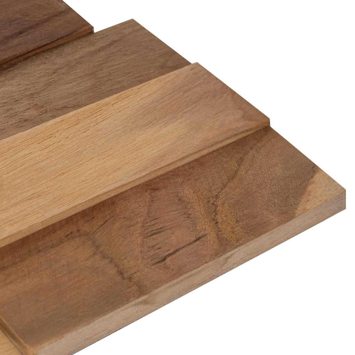 Zidne panele 10 kom. Prirodna 56 x 18 x 2 cm Čvrsto teak drvo