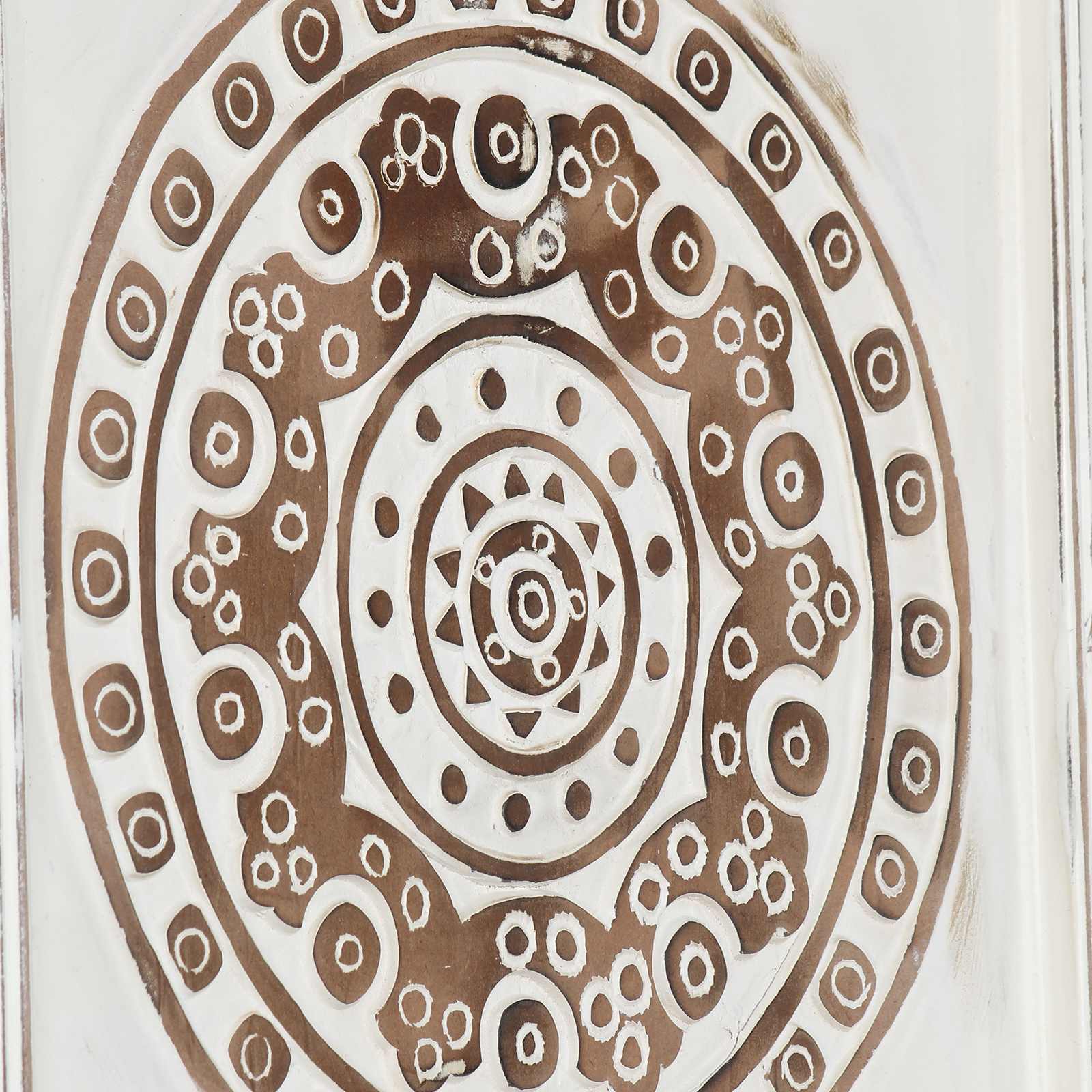 Umjetnički dekor 2 pcs Smeđa i bijela 40 x 40 x 1,5 cm