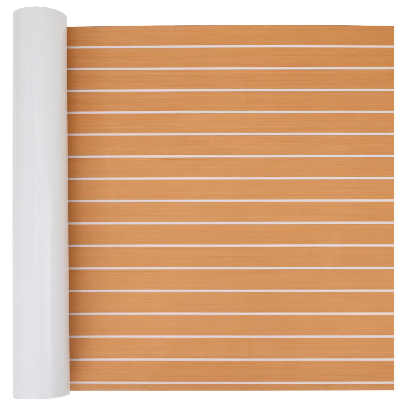 Prostirka za čamce Prugasti Smeđa i bijela 240 x 90 cm EVA