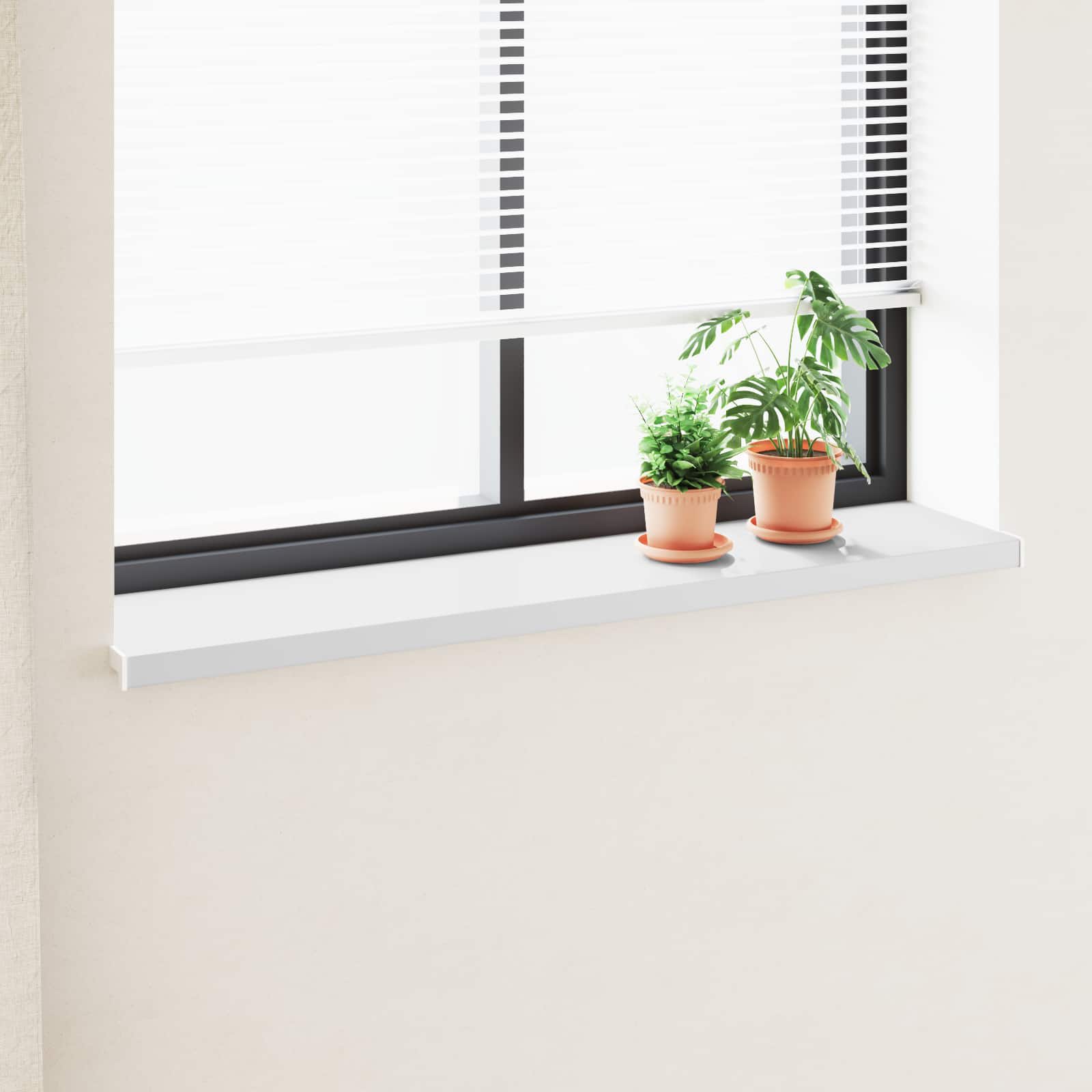 Prozorska klupčica Bijela 140 x 30 x 4,5 cm PVC