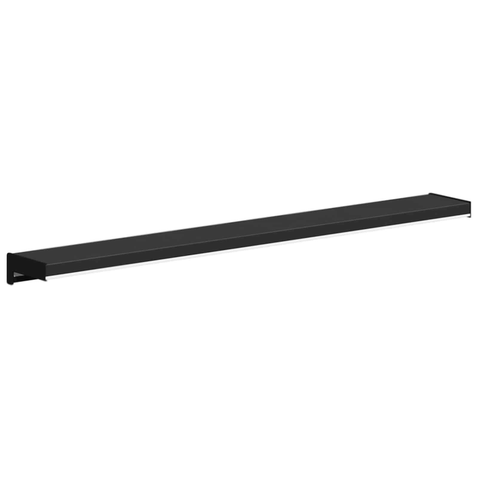 Prozorska klupčica Crno s drvenim uzorkom 80 x 10 x 4,5 cm PVC