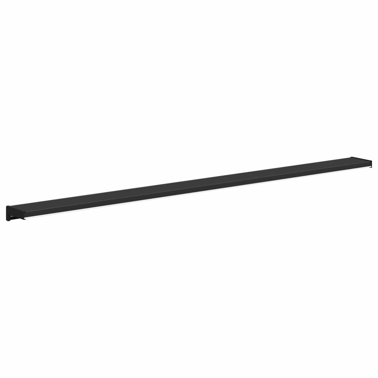 Prozorska klupčica Crno s drvenim uzorkom 120 x 10 x 4,5 cm PVC