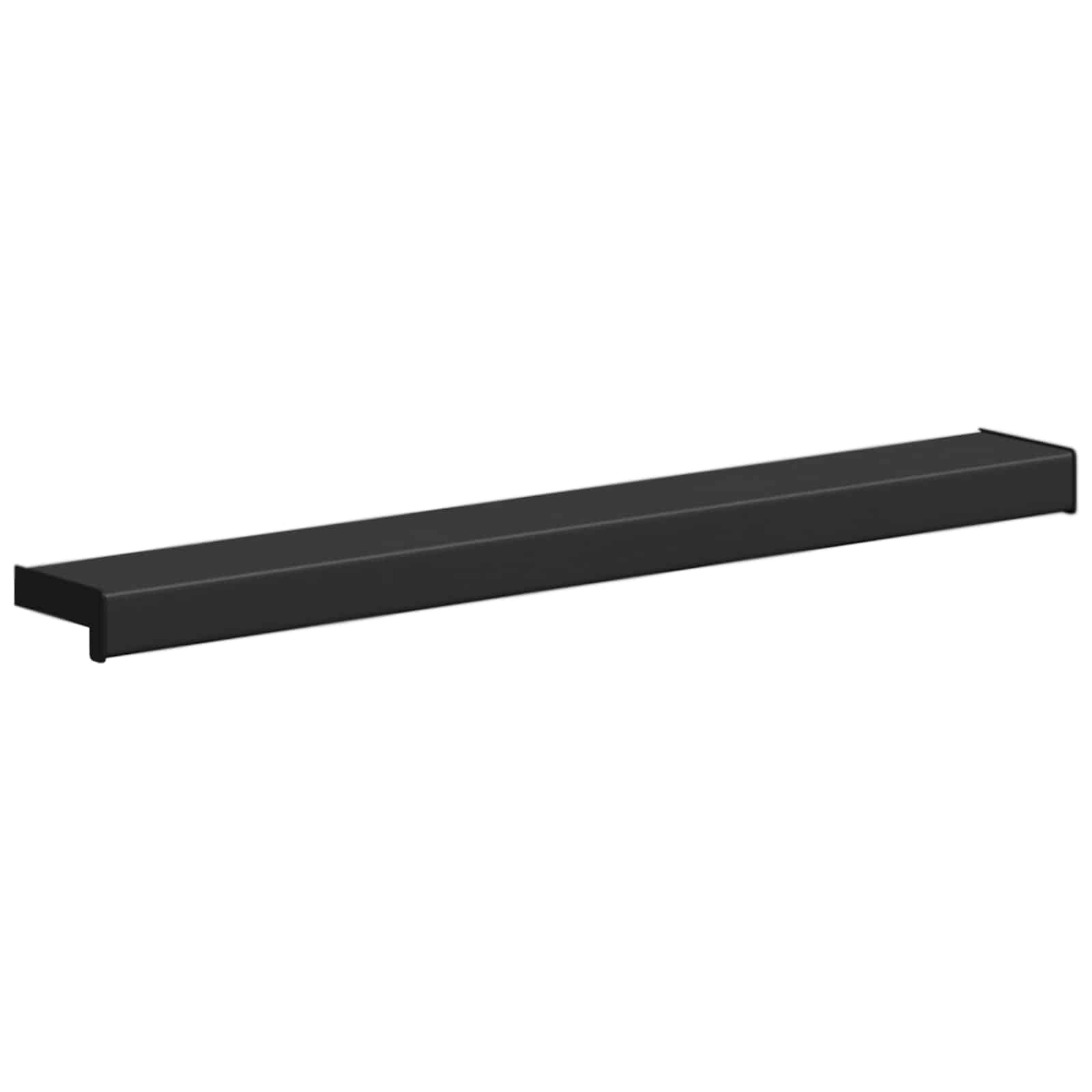 Prozorska klupčica Crno s drvenim uzorkom 60 x 15 x 4,5 cm PVC
