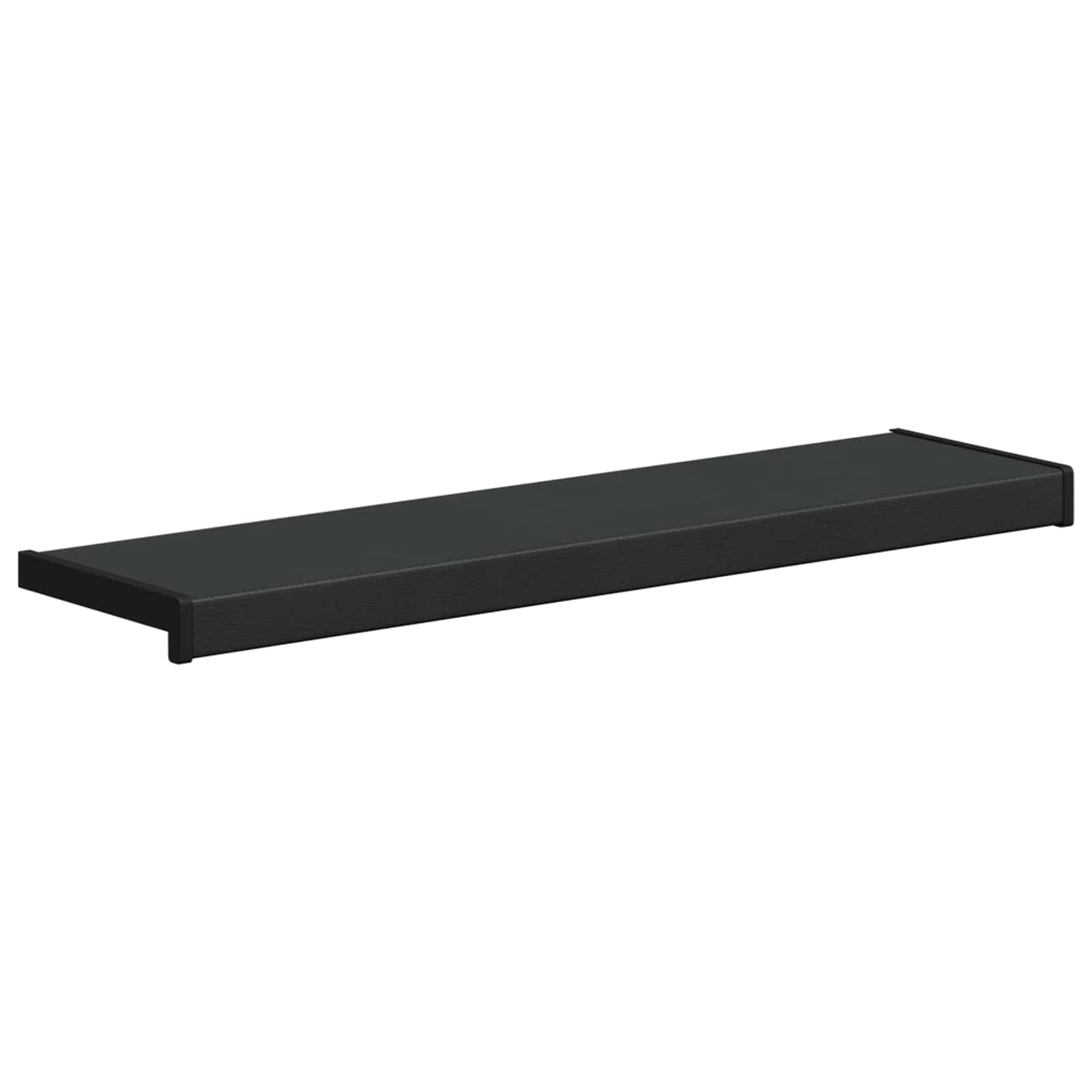 Prozorska klupčica Crno s drvenim uzorkom 80 x 20 x 4,5 cm PVC