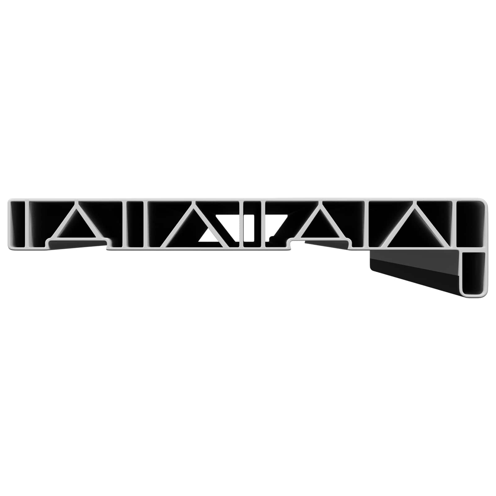 Prozorska klupčica Crno s drvenim uzorkom 80 x 20 x 4,5 cm PVC