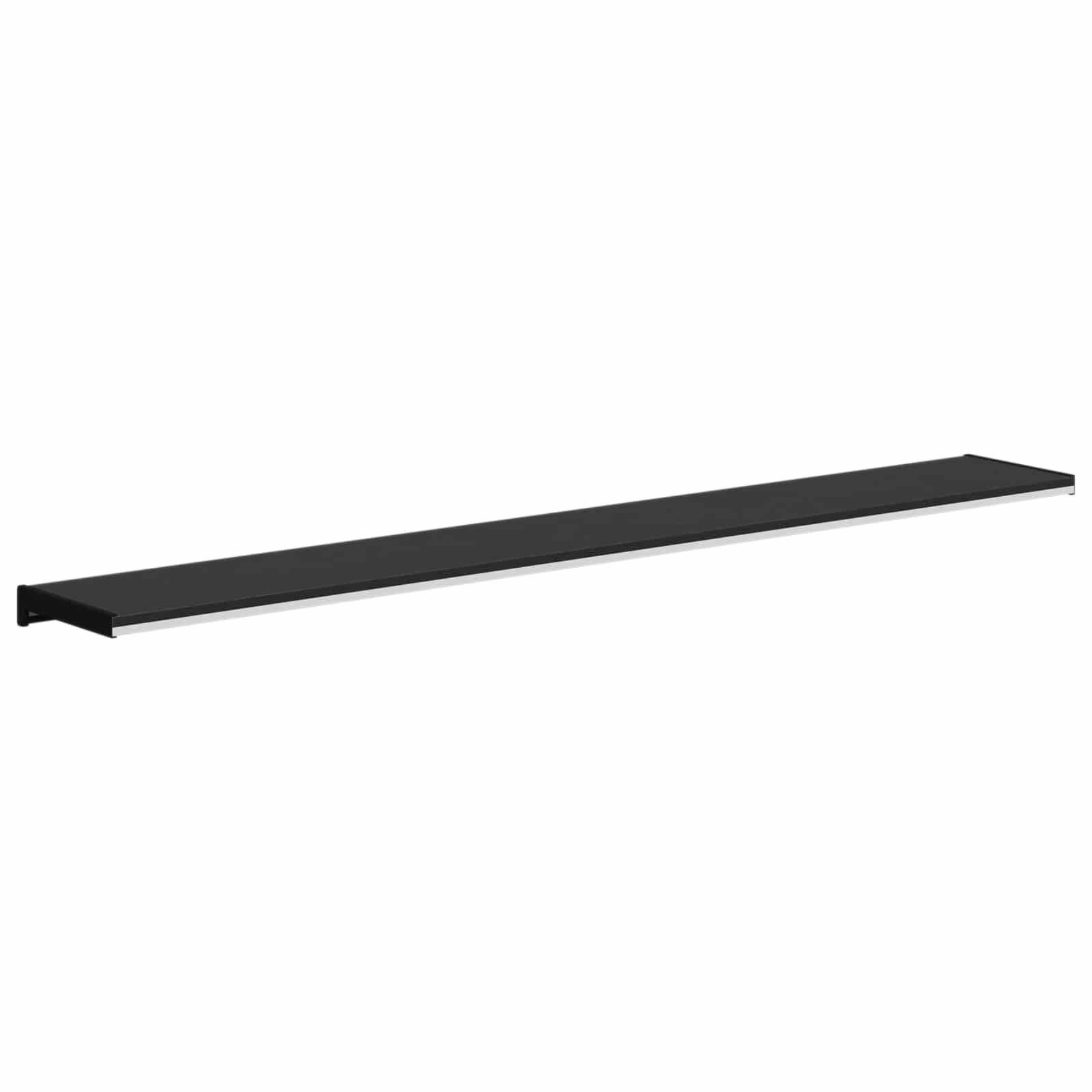 Prozorska klupčica Crno s drvenim uzorkom 140 x 25 x 4,5 cm PVC