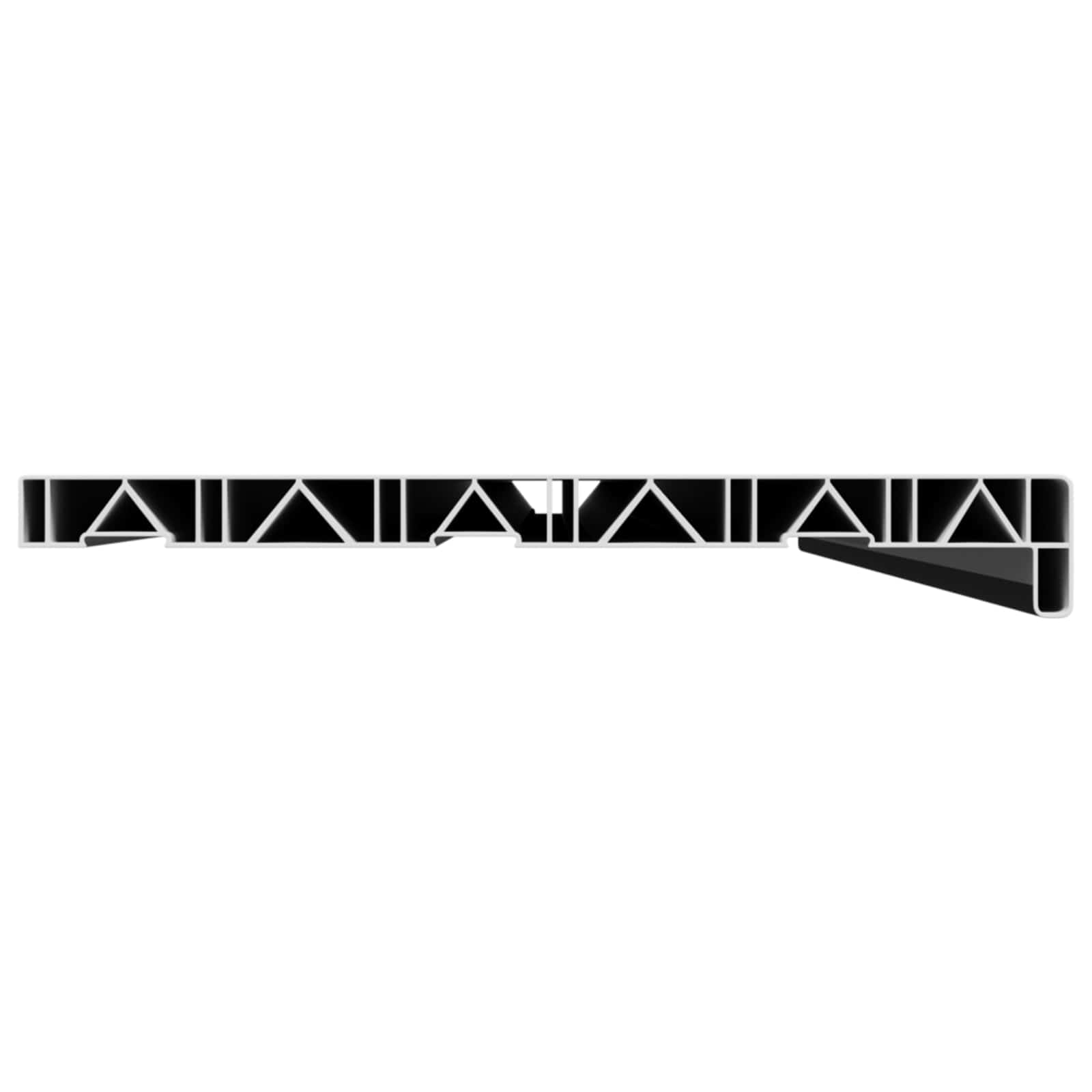 Prozorska klupčica Crno s drvenim uzorkom 140 x 30 x 4,5 cm PVC
