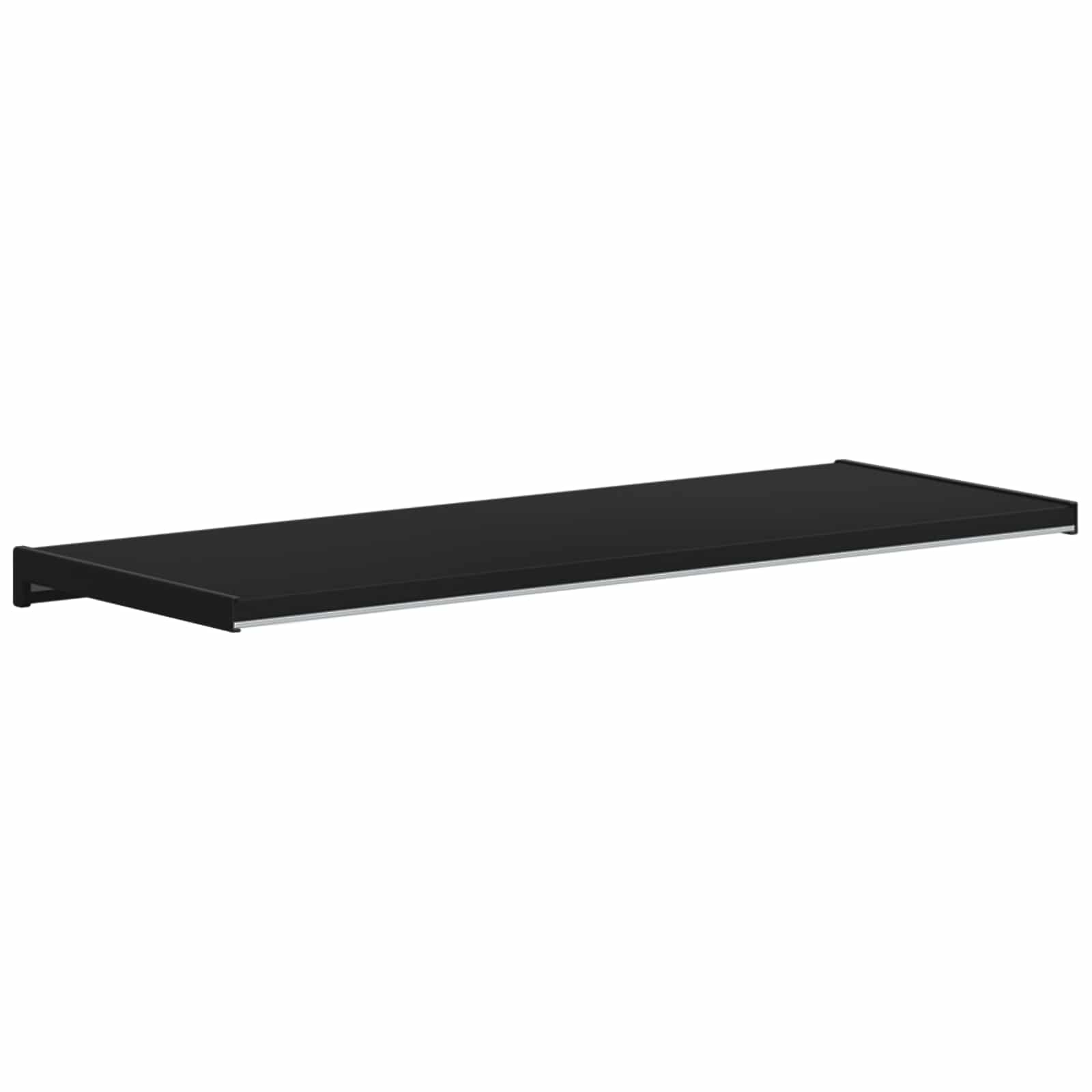Prozorska klupčica Crno s drvenim uzorkom 60 x 35 x 4,5 cm PVC