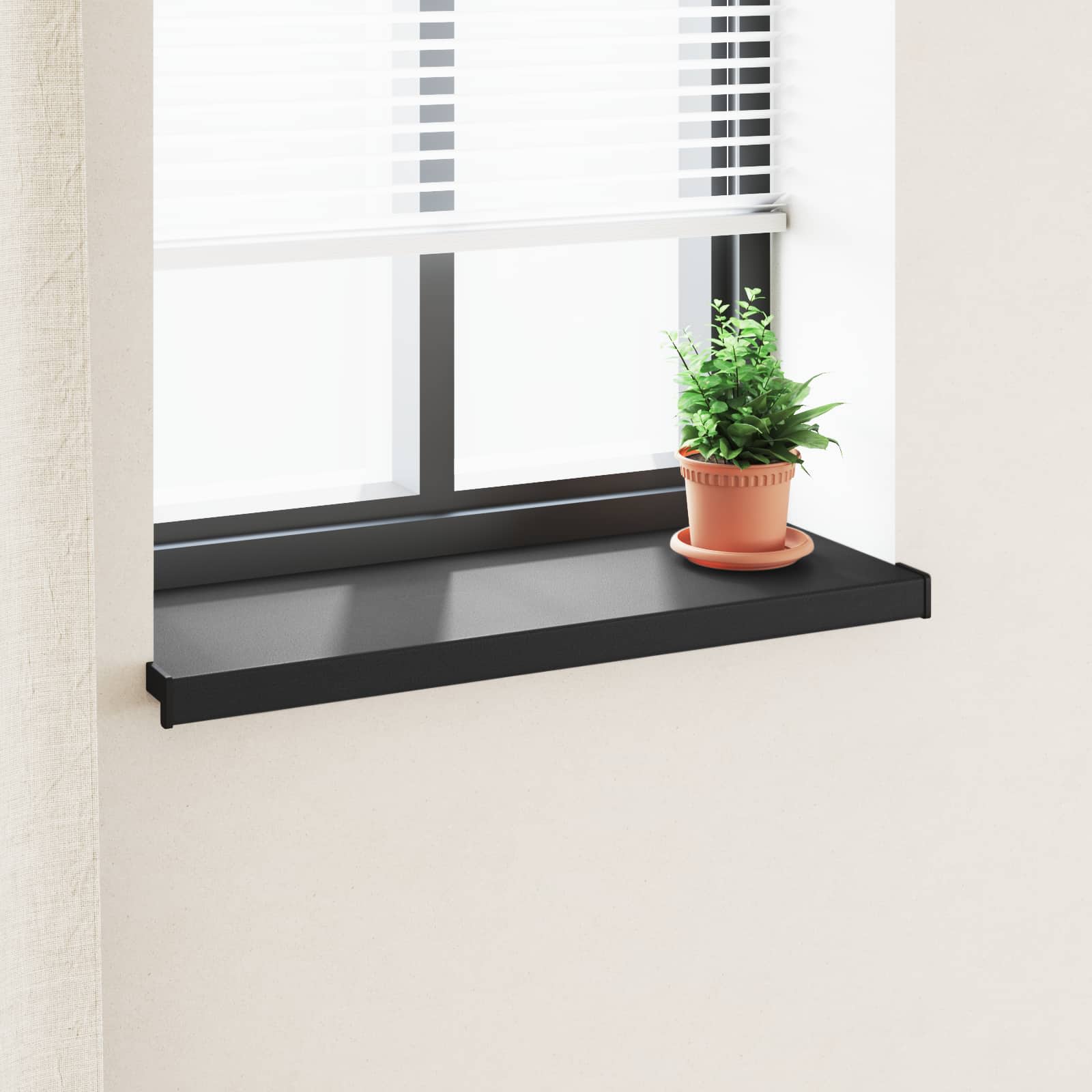 Prozorska klupčica Crno s drvenim uzorkom 80 x 35 x 4,5 cm PVC
