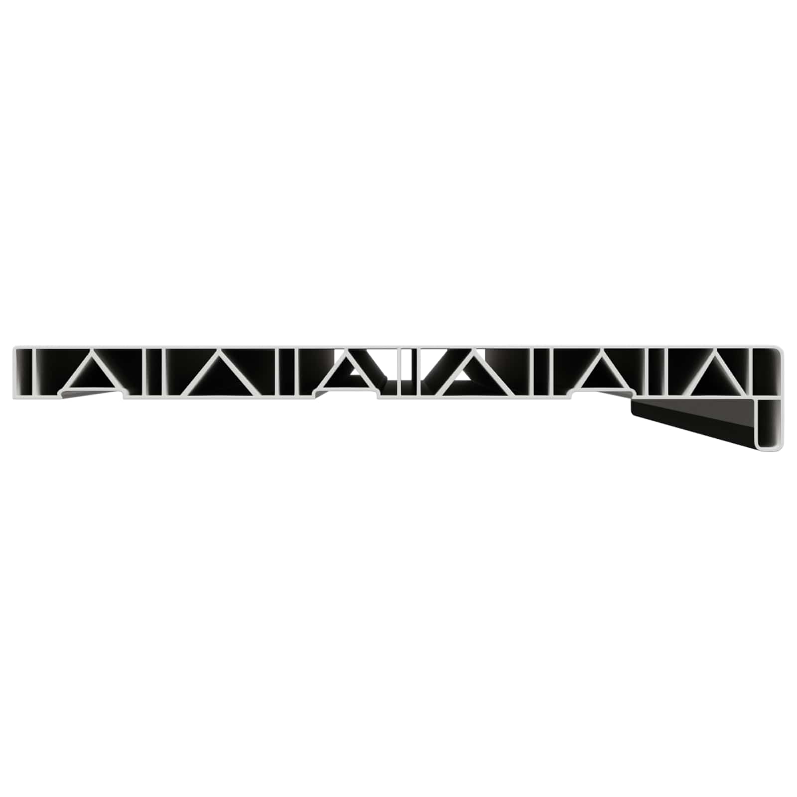 Prozorska klupčica Crno s drvenim uzorkom 100 x 35 x 4,5 cm PVC