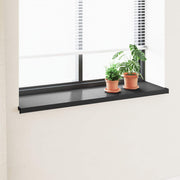 Prozorska klupčica Crno s drvenim uzorkom 160 x 40 x 4,5 cm PVC