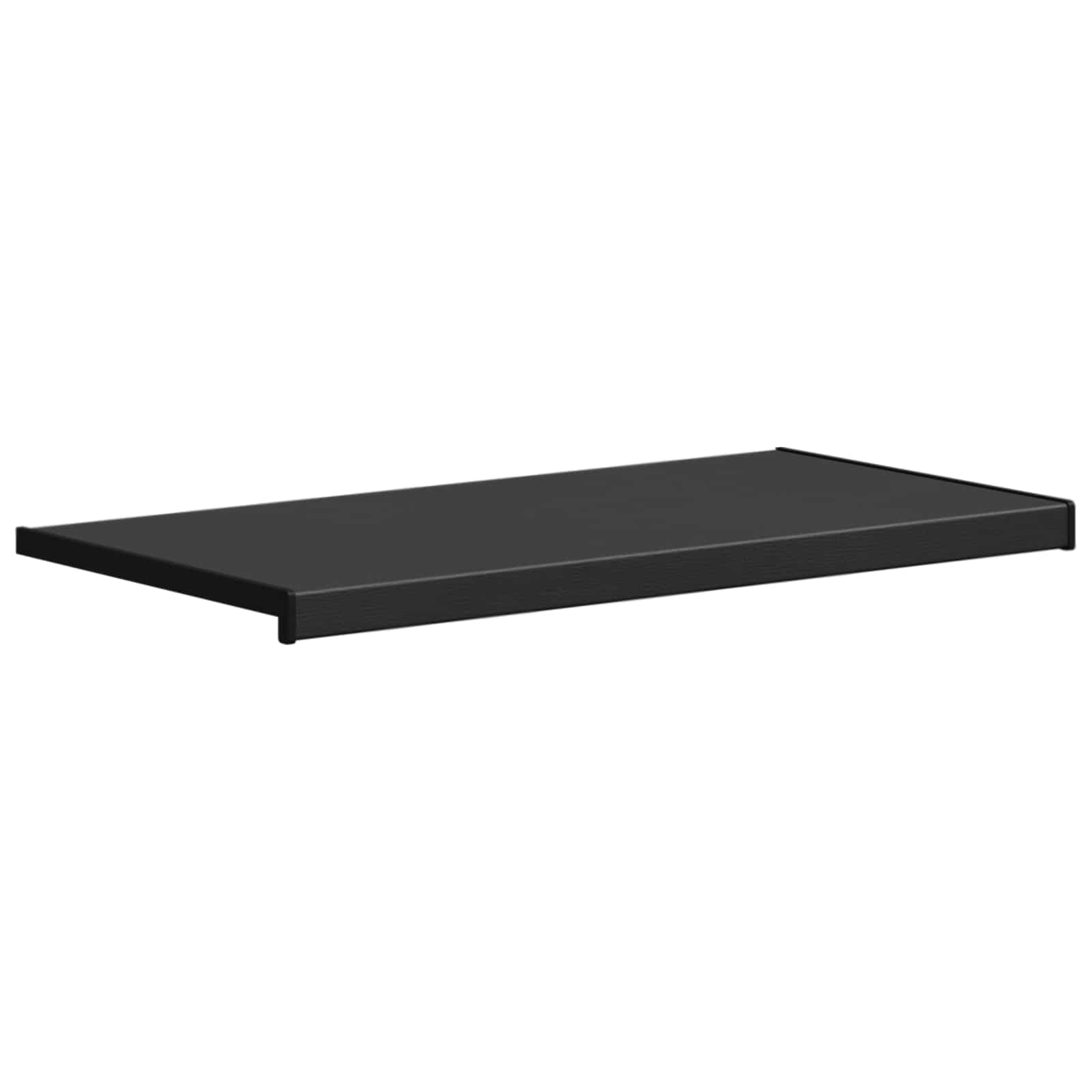 Prozorska klupčica Crno s drvenim uzorkom 60 x 45 x 4,5 cm PVC