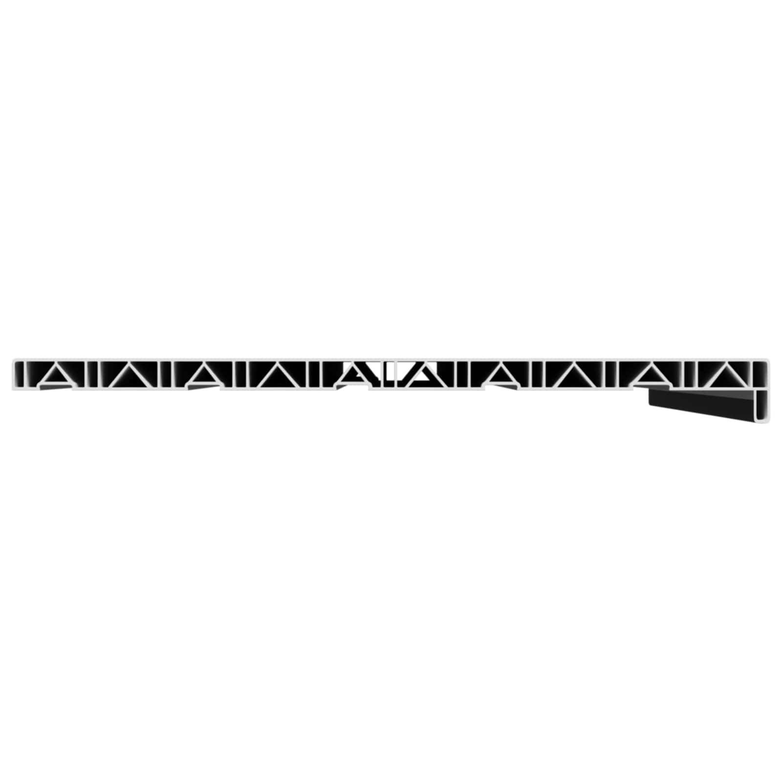 Prozorska klupčica Crno s drvenim uzorkom 60 x 50 x 4,5 cm PVC