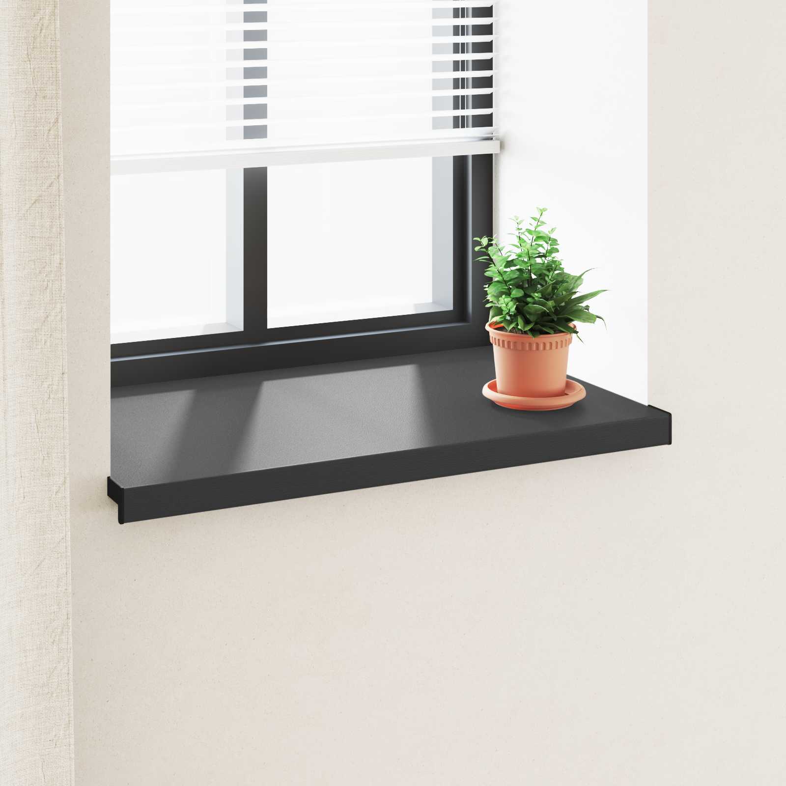 Prozorska klupčica Crno s drvenim uzorkom 80 x 50 x 4,5 cm PVC