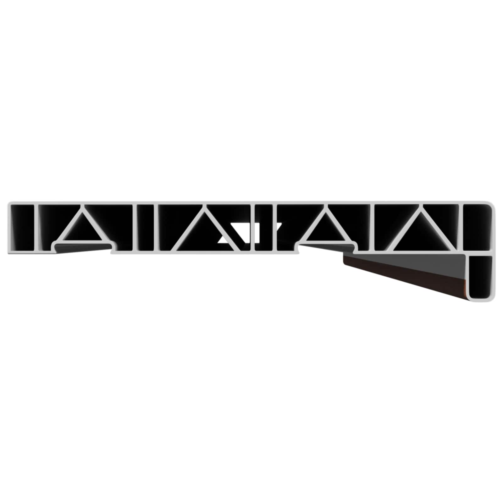 Prozorska klupčica Smeđe drvo 140 x 20 x 4,5 cm PVC