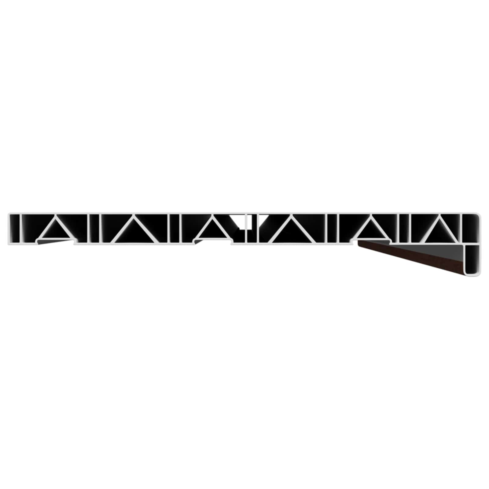 Prozorska klupčica Smeđe drvo 140 x 30 x 4,5 cm PVC