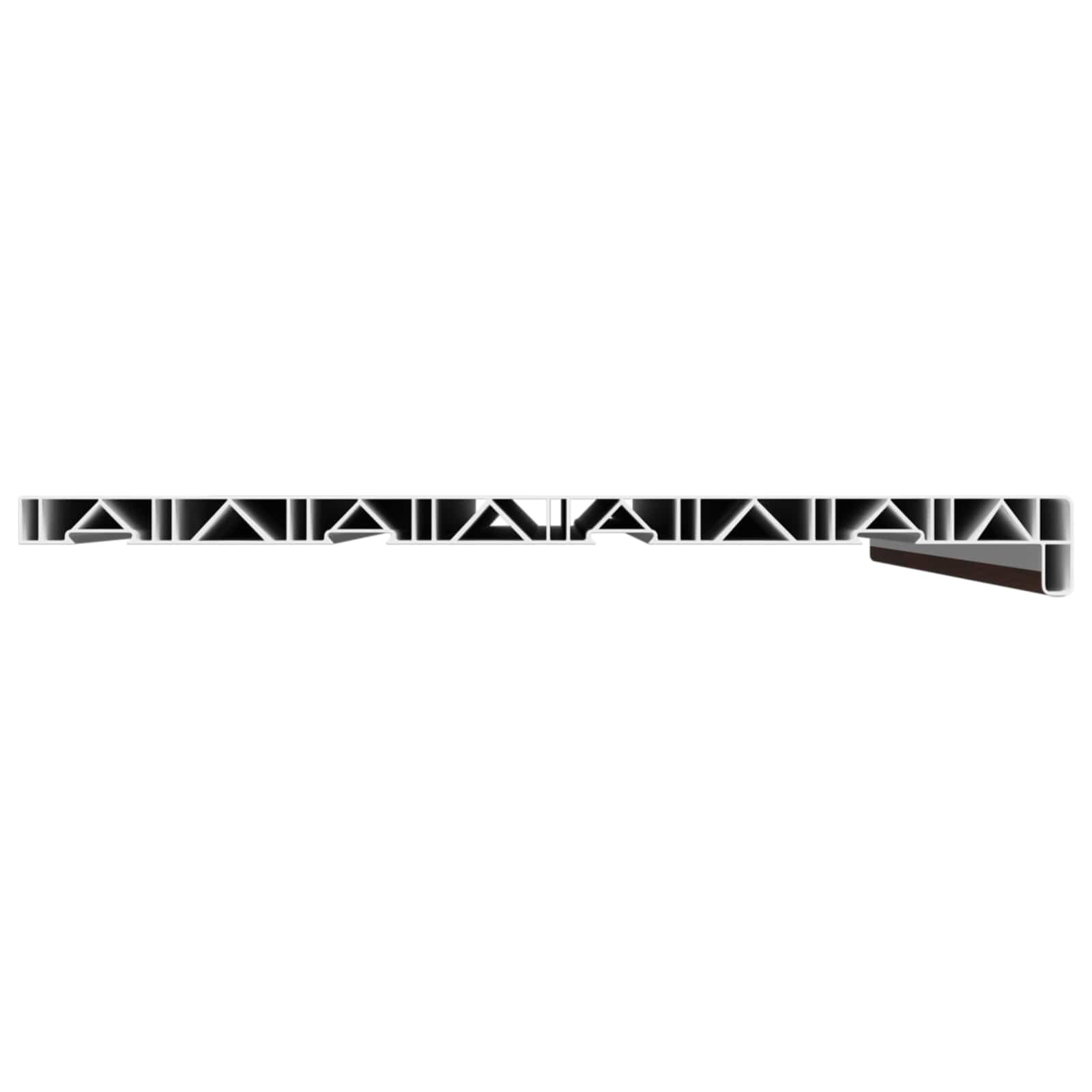 Prozorska klupčica Smeđe drvo 60 x 45 x 4,5 cm PVC