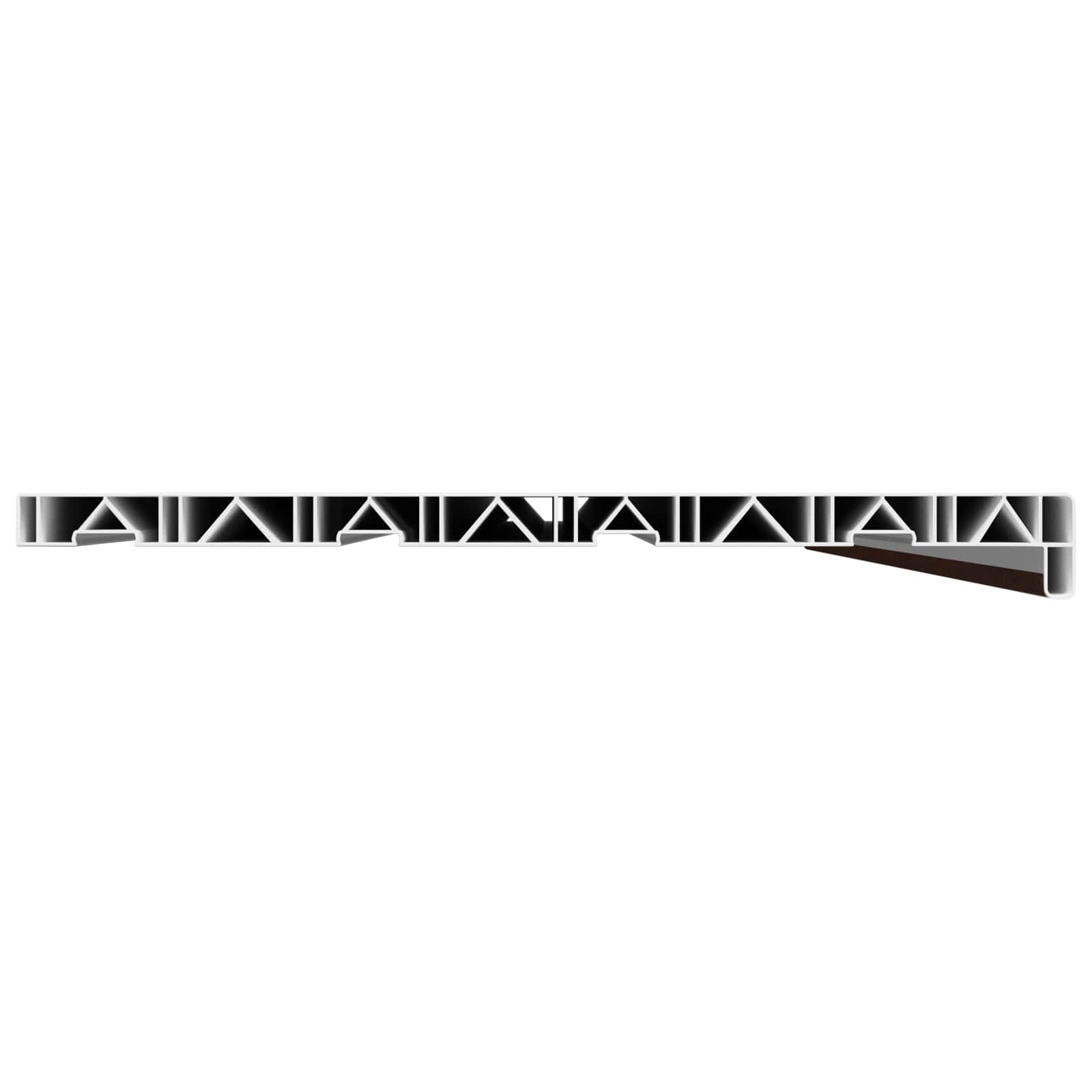 Prozorska klupčica Smeđe drvo 120 x 45 x 4,5 cm PVC