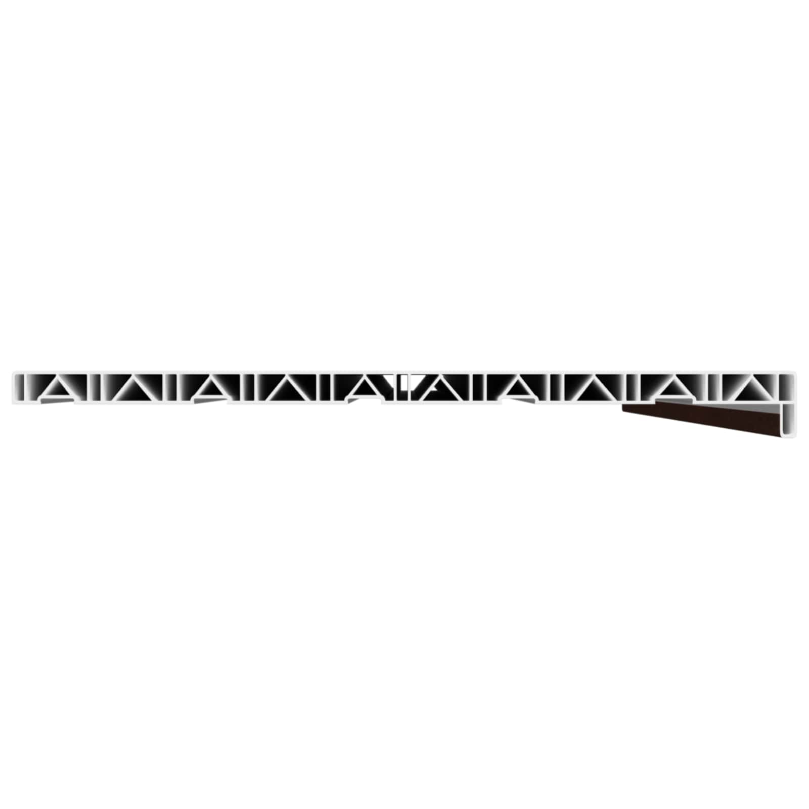 Prozorska klupčica Smeđe drvo 120 x 50 x 4,5 cm PVC
