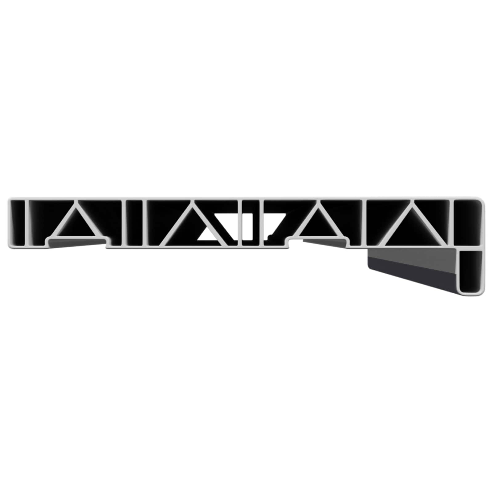 Prozorska klupčica Antracit s drvenim uzorkom 100 x 25 x 4,5 cm