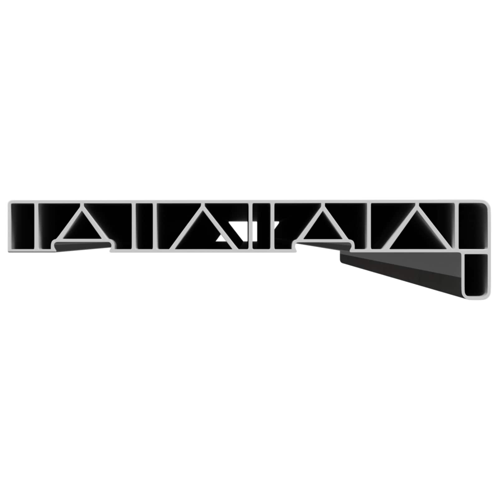 Prozorska klupčica Mramorna tekstura 160 x 20 x 4,5 cm PVC