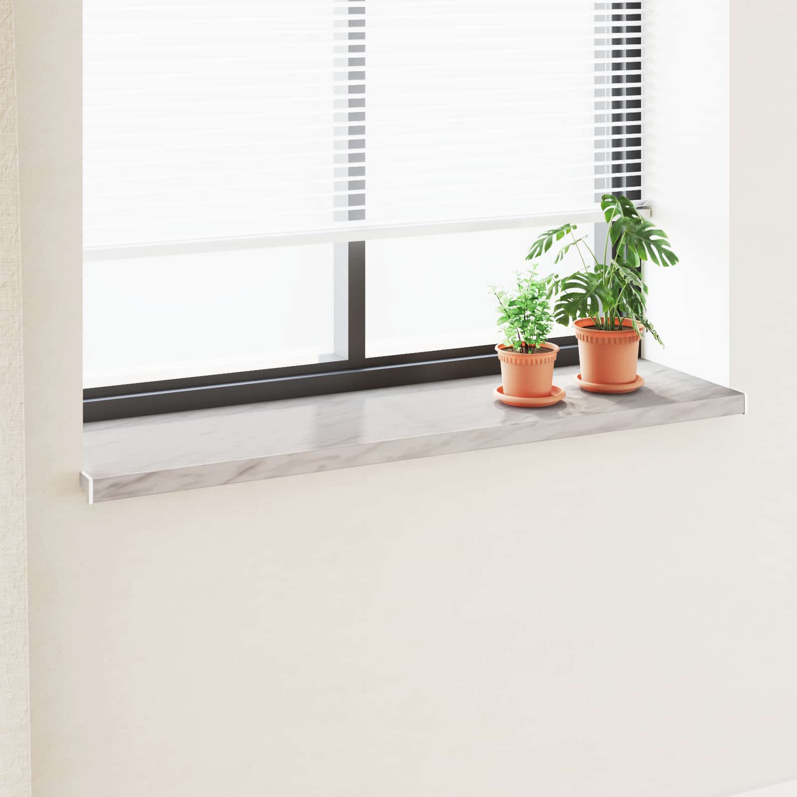 Prozorska klupčica Mramorna tekstura 160 x 40 x 4,5 cm PVC