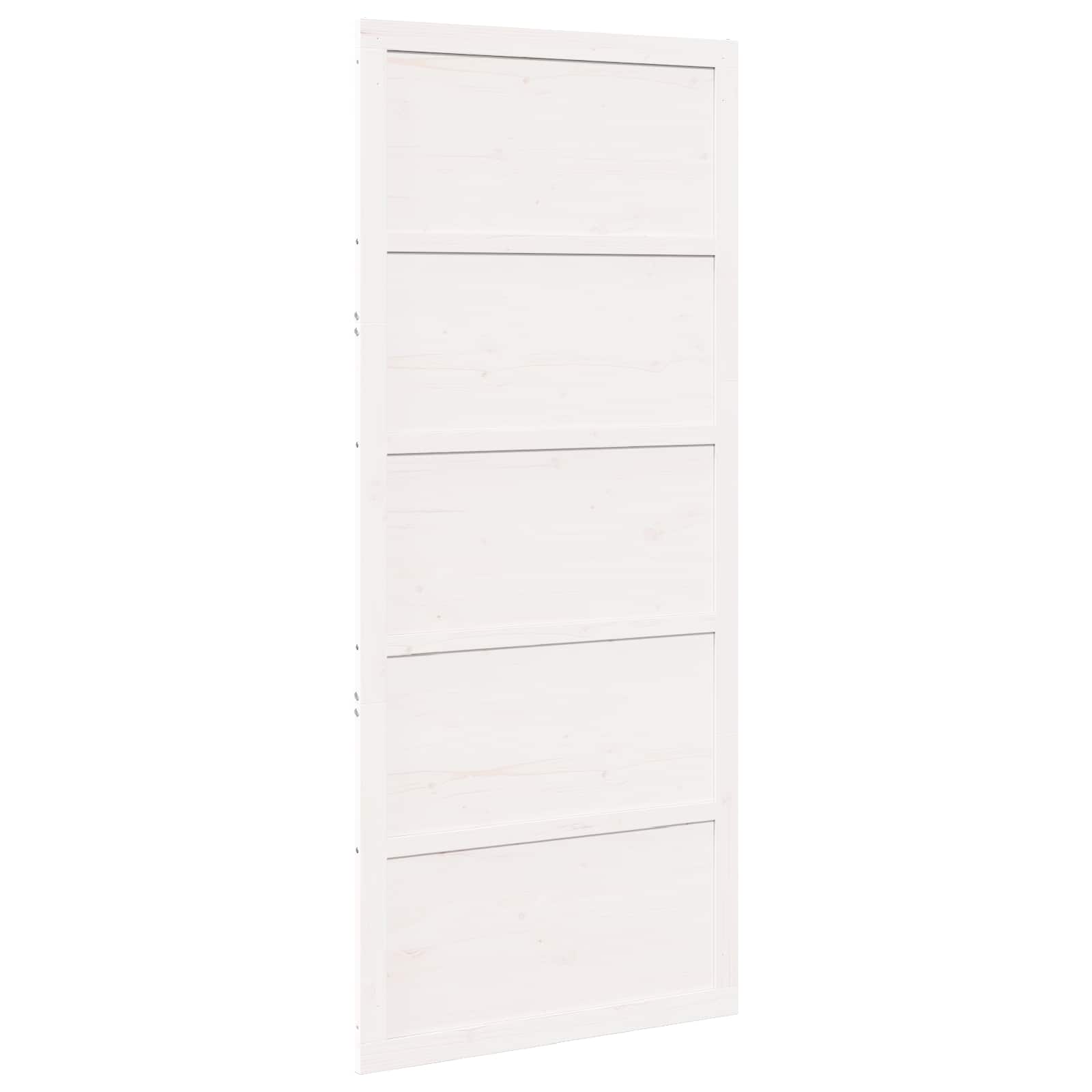 Vrata staje Bijela 100 x 2,5 x 208 cm Masivna borovina