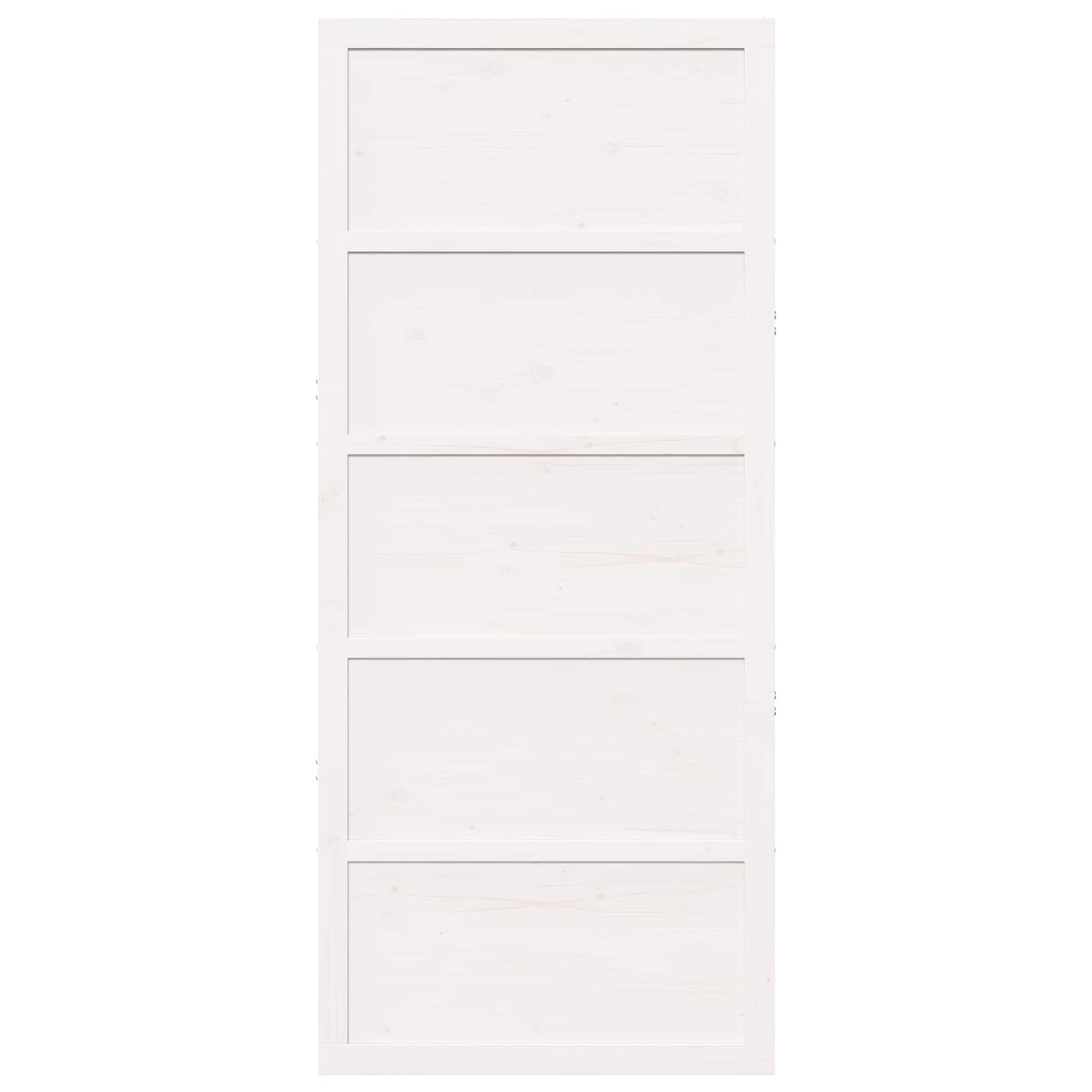 Vrata staje Bijela 90 x 2,5 x 208 cm Masivna borovina