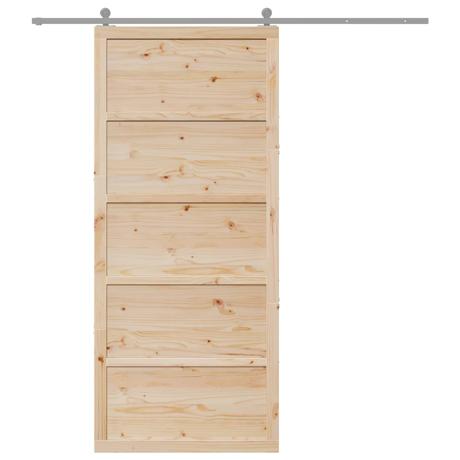 Vrata staje Prirodna 80 x 2,5 x 208 cm Masivna borovina