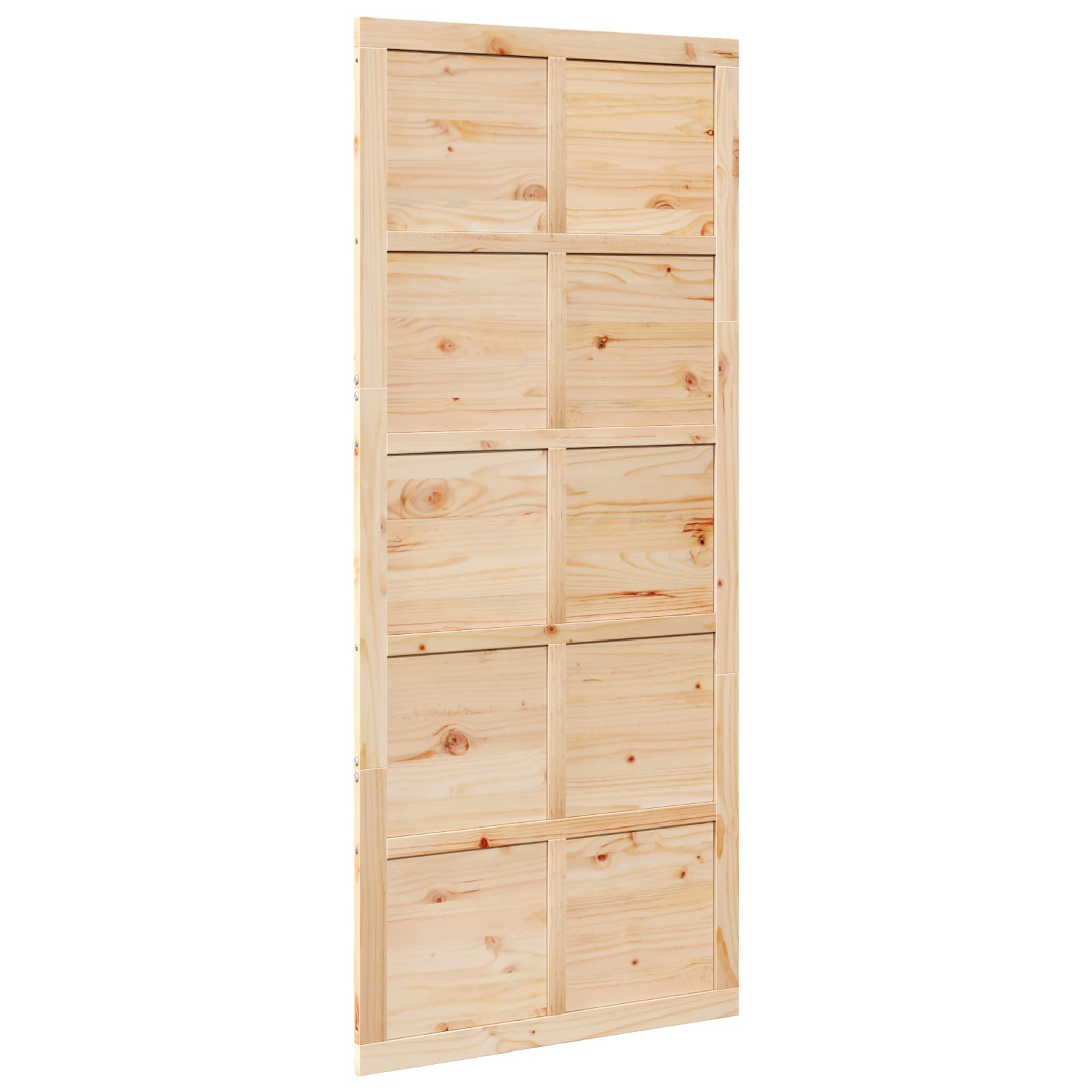 Vrata staje Prirodna 90 x 2,5 x 208 cm Masivna borovina
