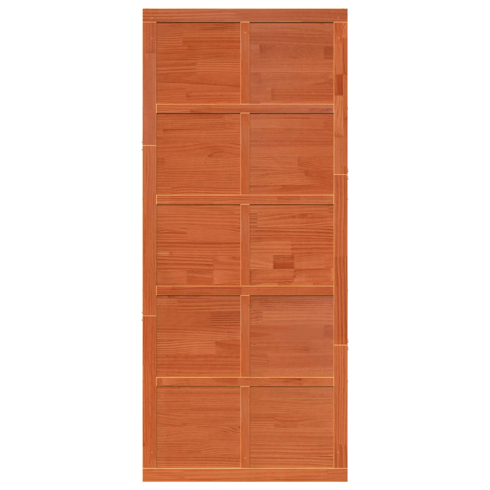 Vrata staje Voštanosmeđa 80 x 2,5 x 208 cm Masivna borovina
