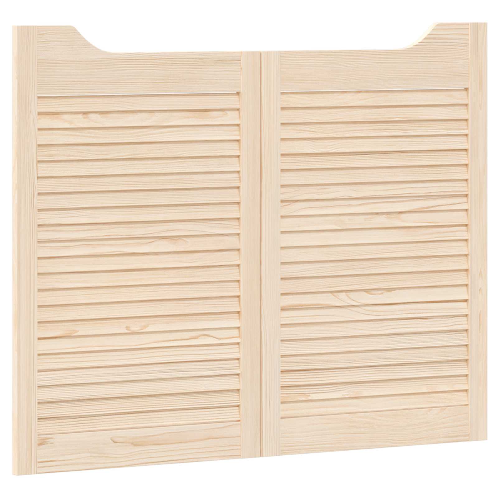Vrata na rasklapanje 2 pcs Prirodna Masivna borovina