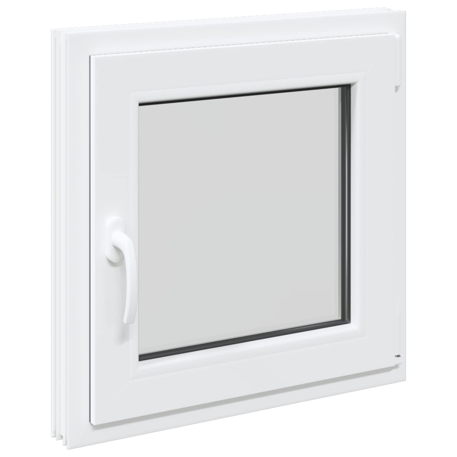 Prozor za podrum RISOR 50 x 50 cm PVC i staklo Bijela