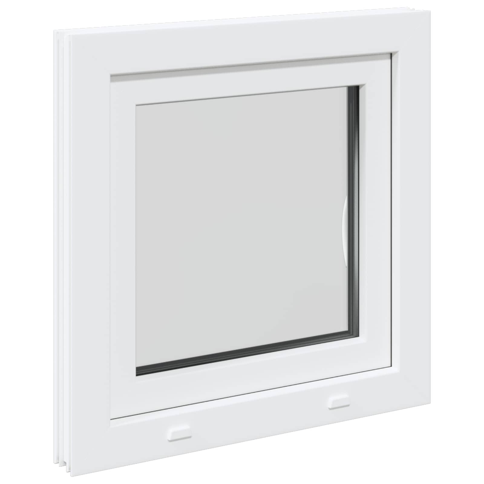 Prozor za podrum RISOR 50 x 50 cm PVC i staklo Bijela
